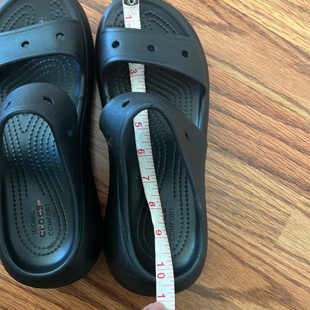 NEW Crocs Black Slide Sandals size M6, W8 - Picture 12 of 12